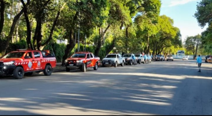 Bomberos cordobeses viajaron a Corrientes para luchar contra el fuego