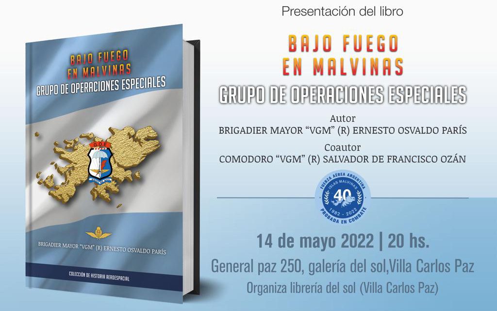 Presentan el libro “Bajo fuego en Malvinas”