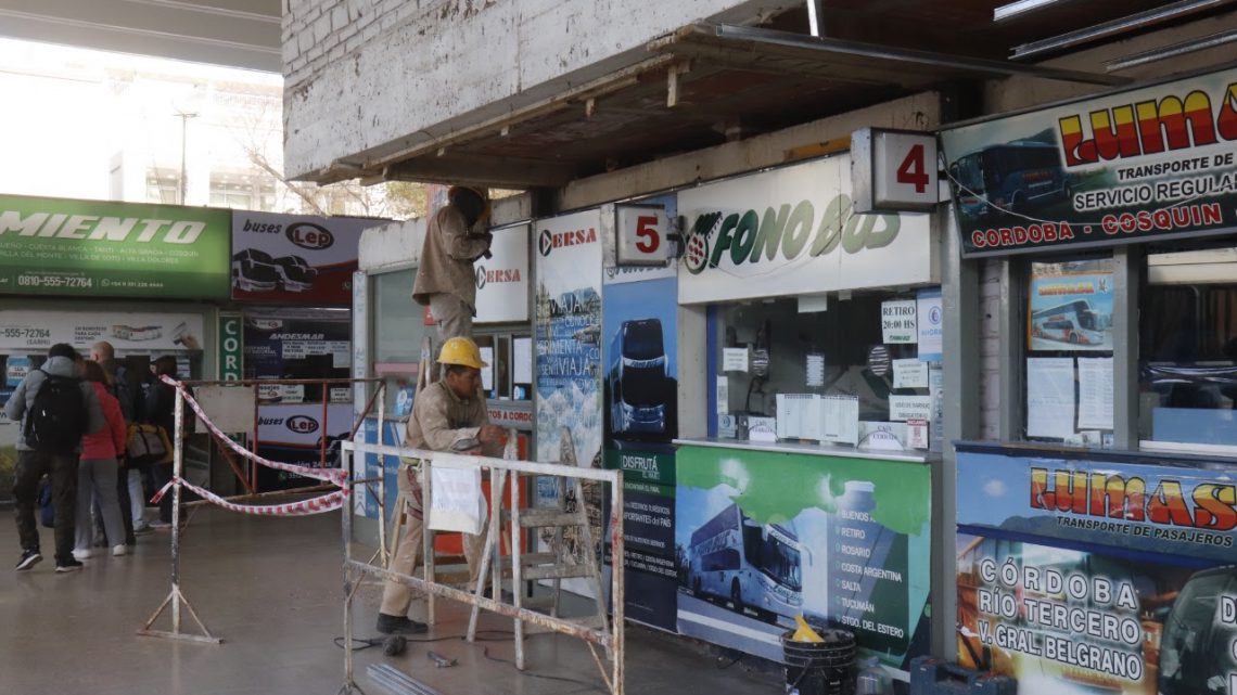 Avanzan las obras en la terminal de ómnibus de Villa Carlos Paz Avanzan las obras en la terminal de ómnibus de Villa Carlos Paz
