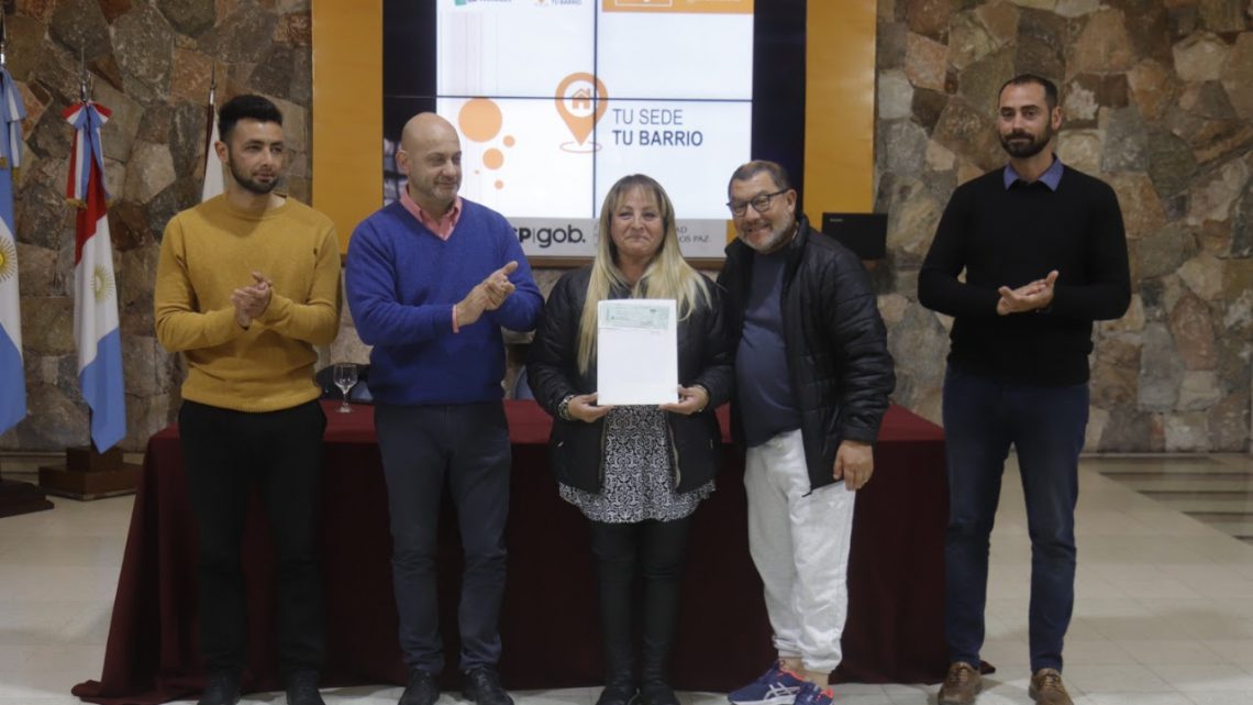 Programa “Tu sede tu barrio”: primera etapa de entrega de montos económicos a centros vecinales