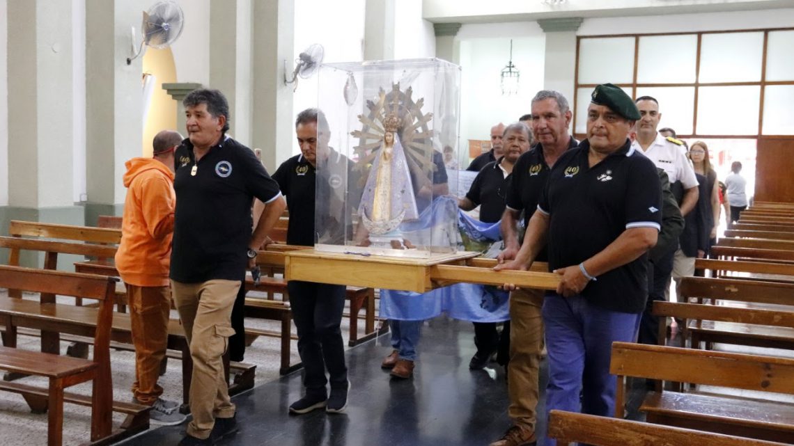 La Virgen Lujan que estuvo en Malvinas recorre Villa Carlos Paz La Virgen Lujan que estuvo en Malvinas recorre Villa Carlos Paz
