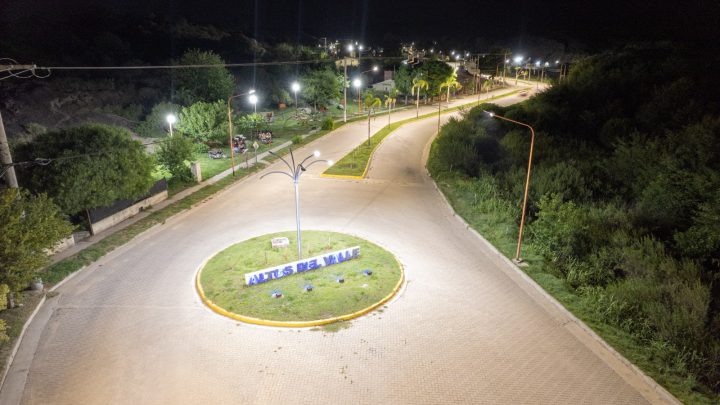 Programa VCP Ilumina: el barrio Altos del Valle renovó toda su luminaria