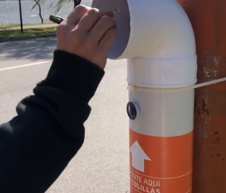 Se instalaron nuevos colilleros en edificios y espacios públicos de Carlos Paz Se instalaron nuevos colilleros en edificios y espacios públicos de Carlos Paz