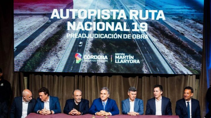 Fuerte reclamo de Córdoba a Nación para que traspase la autopista de la ruta 19