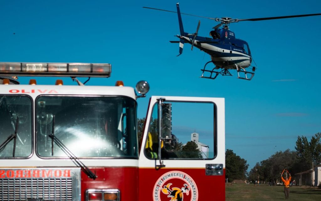 La Provincia realizó un simulacro con intervención de aeroevacuación médica