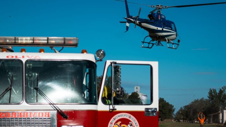 La Provincia realizó un simulacro con intervención de aeroevacuación médica