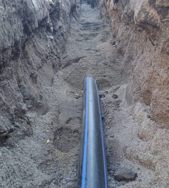 Huerta Grande: Ejecutan obras de agua potable para 7.900 vecinos